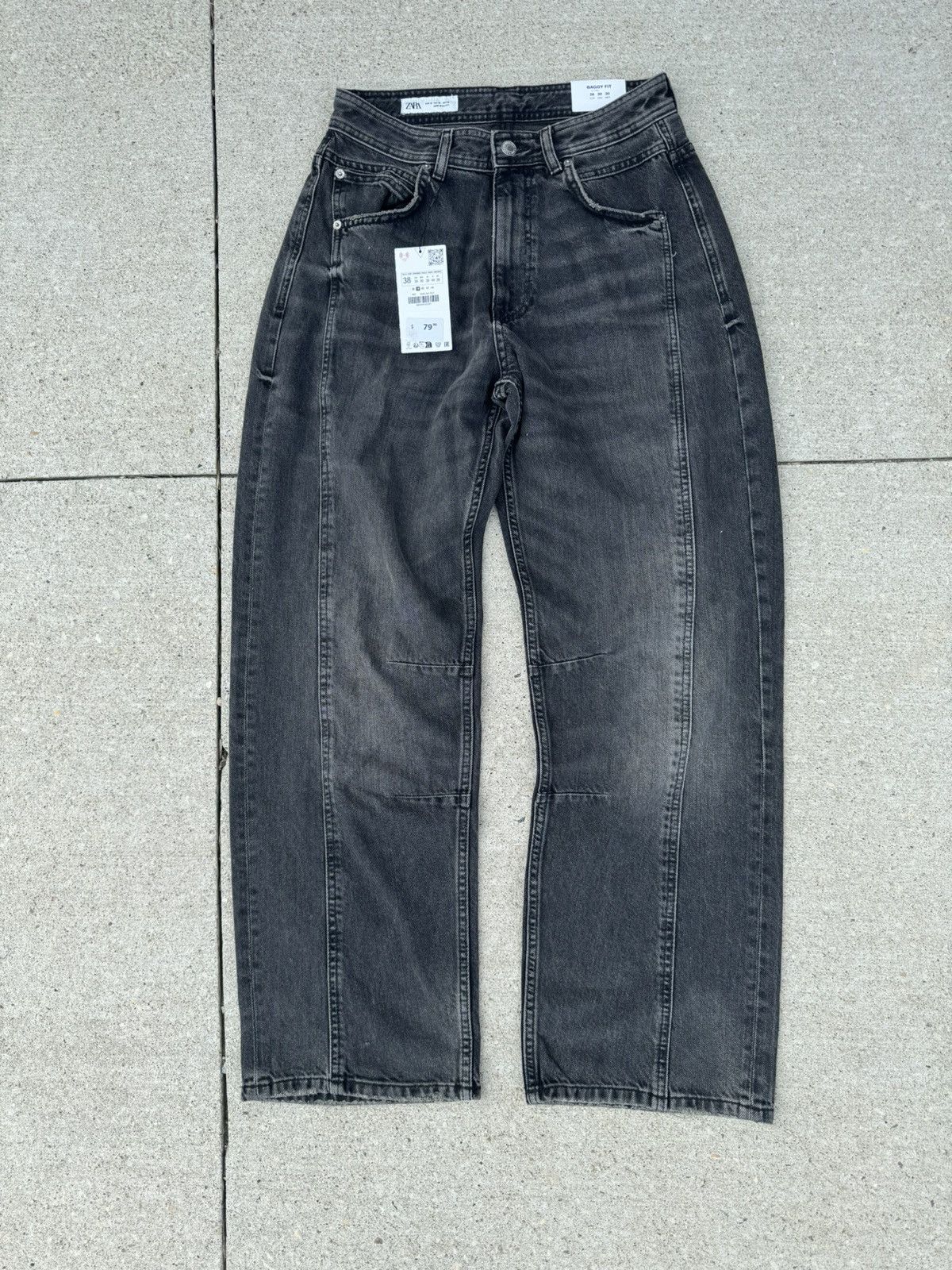 Zara Zara Baggy Fit Washed Jeans Size US 30 / EU 46 - 1 Thumbnail