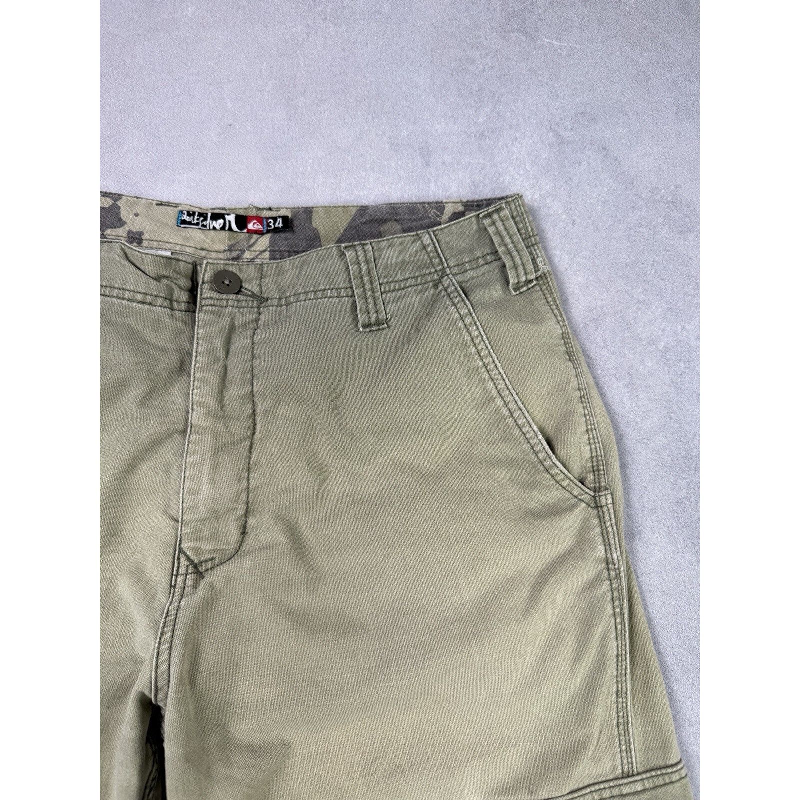 Quicksilver Vintage QuickSilver Cargo Pants Embroidered Men Size 34 Size US 34 / EU 50 - 3 Thumbnail
