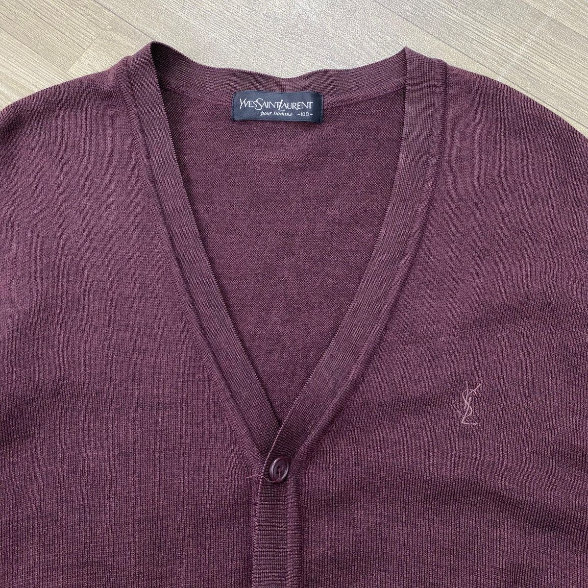 Yves Saint Laurent Vintage Yves Saint Laurent YSL Cardigan Sweater Size US L / EU 52-54 / 3 - 3 Thumbnail