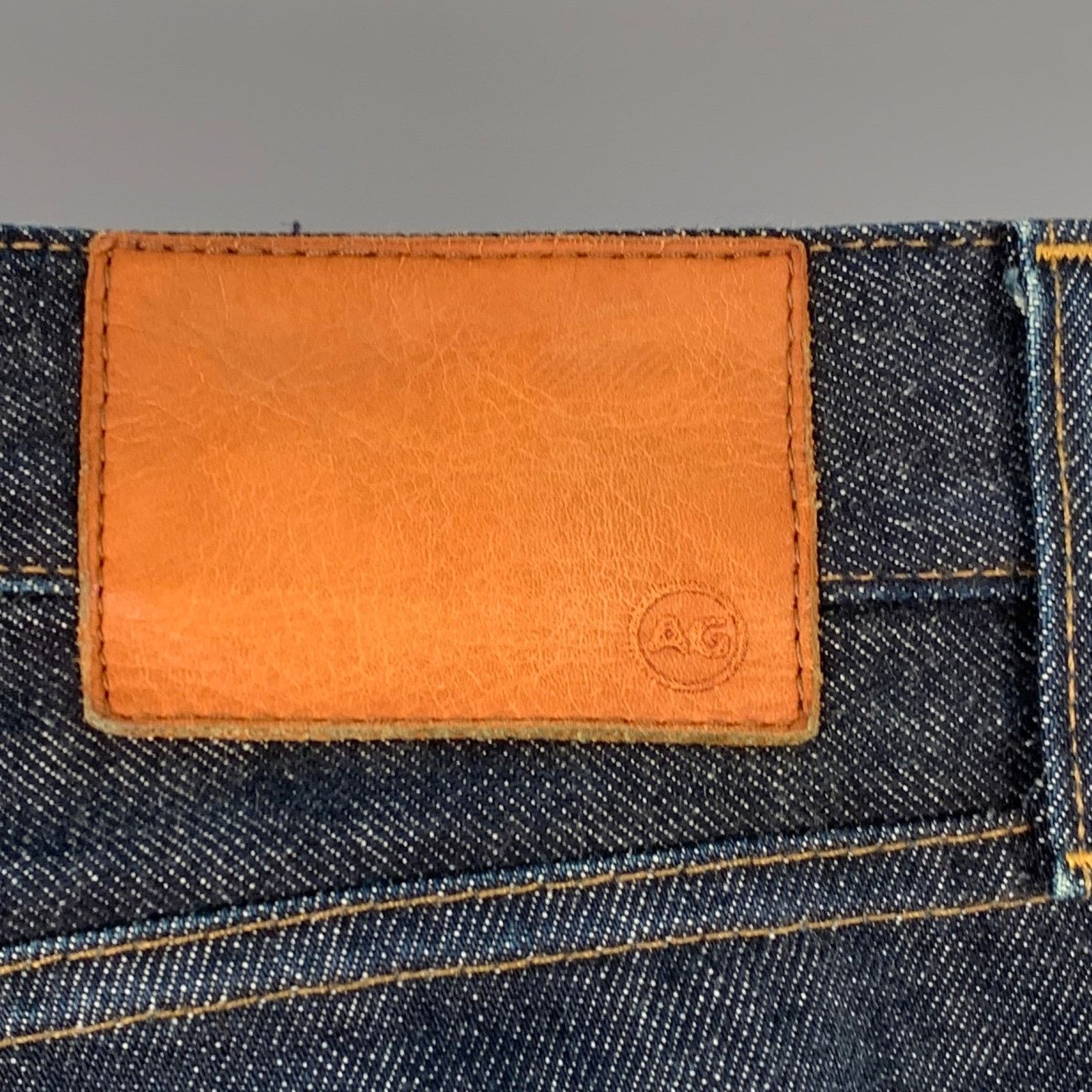 AG Adriano Goldschmied 30 Navy Contrast Stitch Cotton Slim Five Pockets Jeans Size US 30 / EU 46 - 5 Thumbnail
