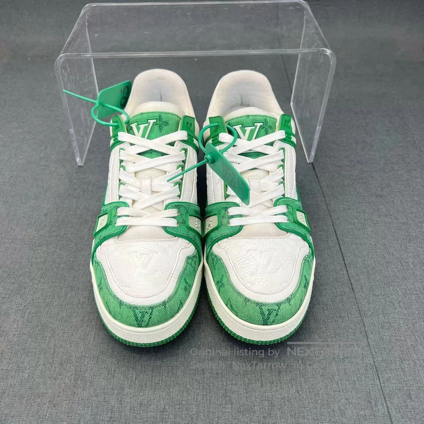 Louis Vuitton Green Low Top Sneakers Size 8.5. Size US 8.5 / EU 41-42 - 4 Thumbnail