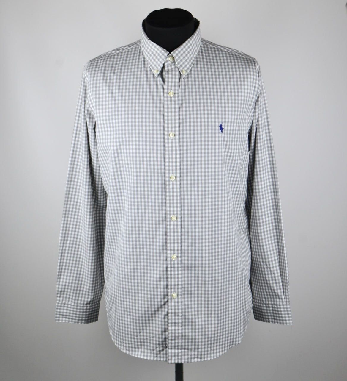 Polo Ralph Lauren Polo Ralph Lauren Custom Fit shirt Long Sleeve Gray size XL Size US XL / EU 56 / 4 - 1 Thumbnail