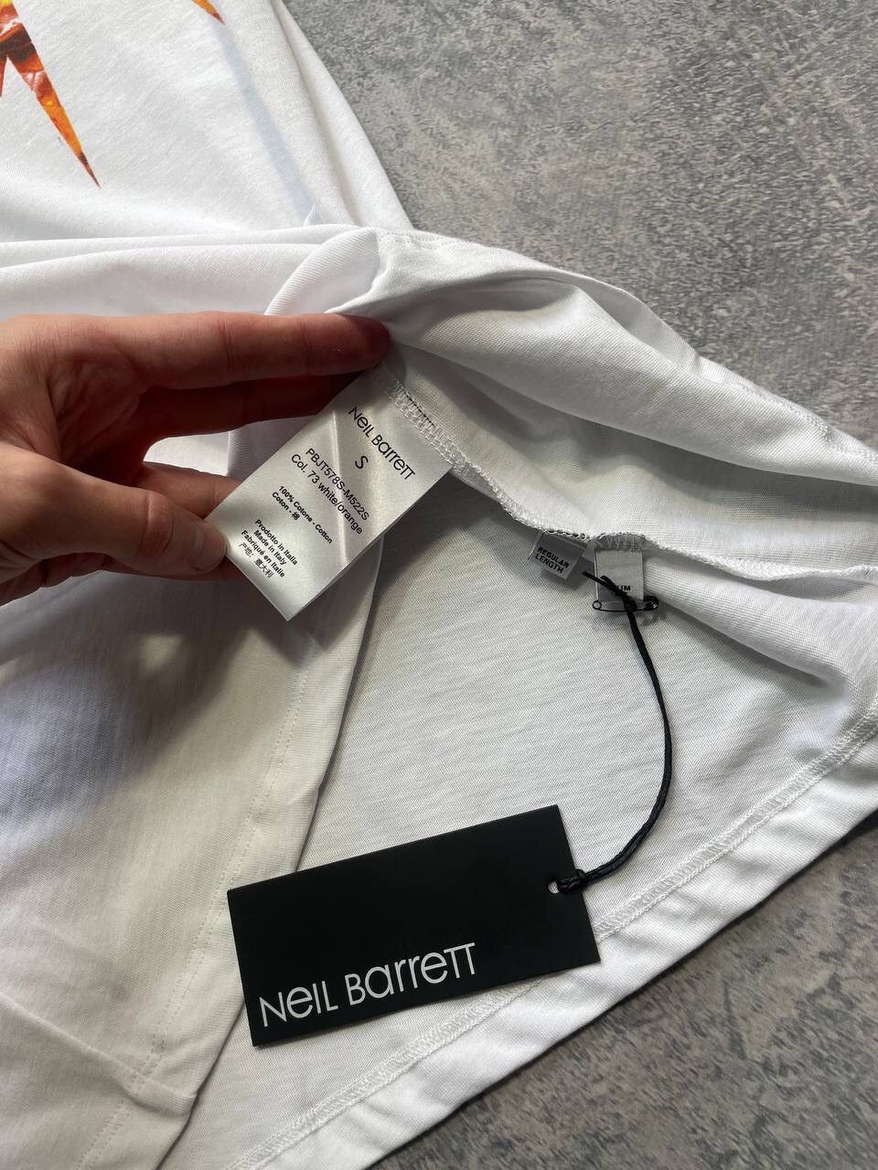 Japanese Brand × Neil Barrett Neil Barrett Flame Lightning Bolt Tee T-Shirt Y2K Size US S / EU 44-46 / 1 - 5 Thumbnail
