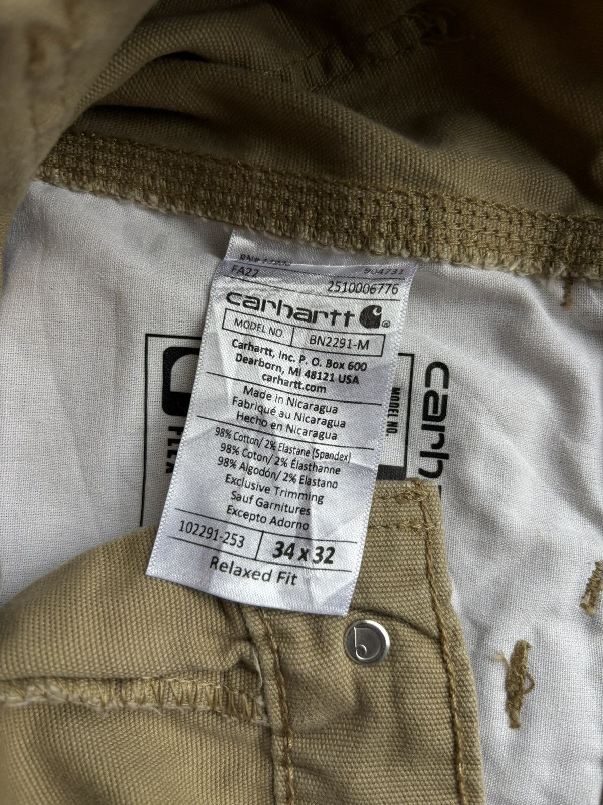 Carhartt carhartt cellpo size 34 relaxed fit Size US 34 / EU 50 - 6 Thumbnail