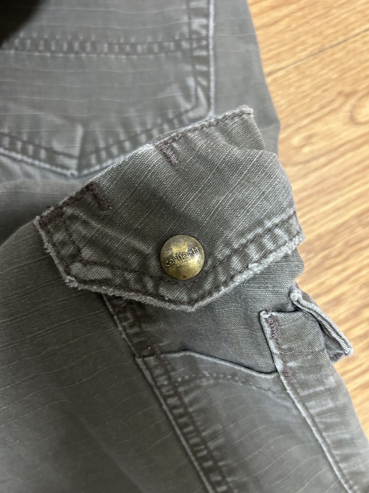Carhartt × Vintage Vintage Carhartt Brown and Khaki Pants Size US 34 / EU 50 - 3 Thumbnail