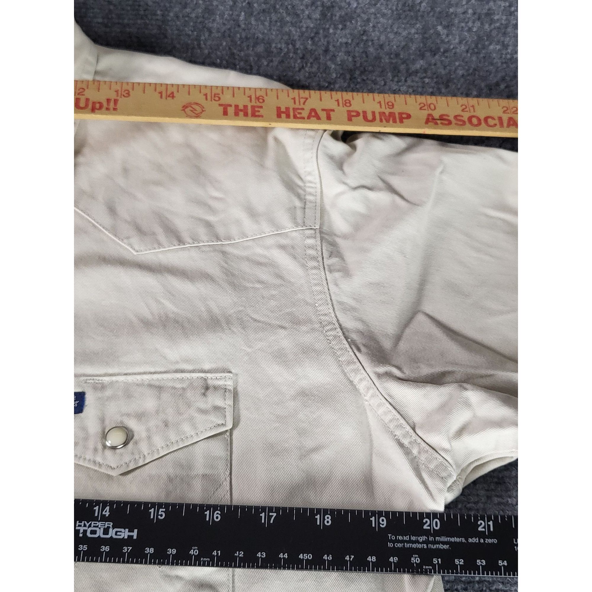 Wrangler Wrangler Pearl Snap Beige Shirt Men Sz XL Button Up Cowboy W Size US XL / EU 56 / 4 - 5 Thumbnail