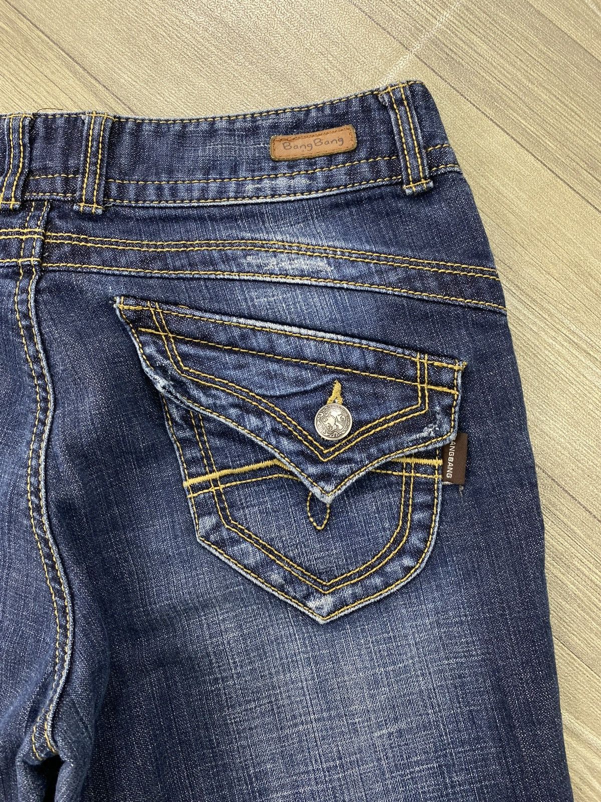 If Six Was Nine 2000s Bangbang Flared Jeans Faded Kmrii Lgb Punk Style Y2K Size US 28 / EU 44 - 14 Thumbnail