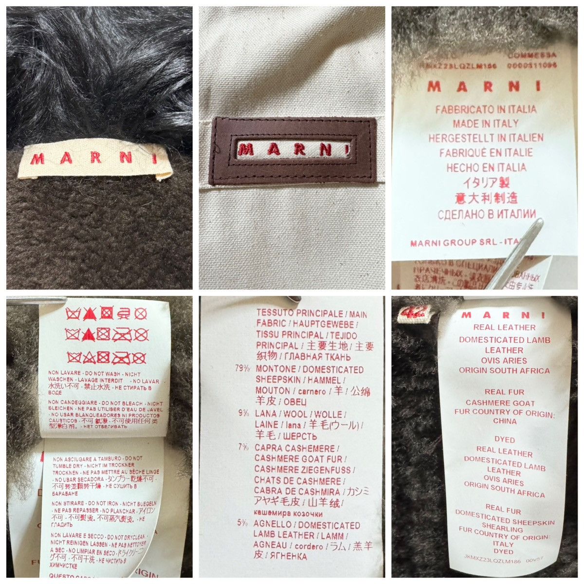 Marni Marni full fur lining leather blouson bomber jacket 42 olive Size M / US 6-8 / IT 42-44 - 2 Thumbnail