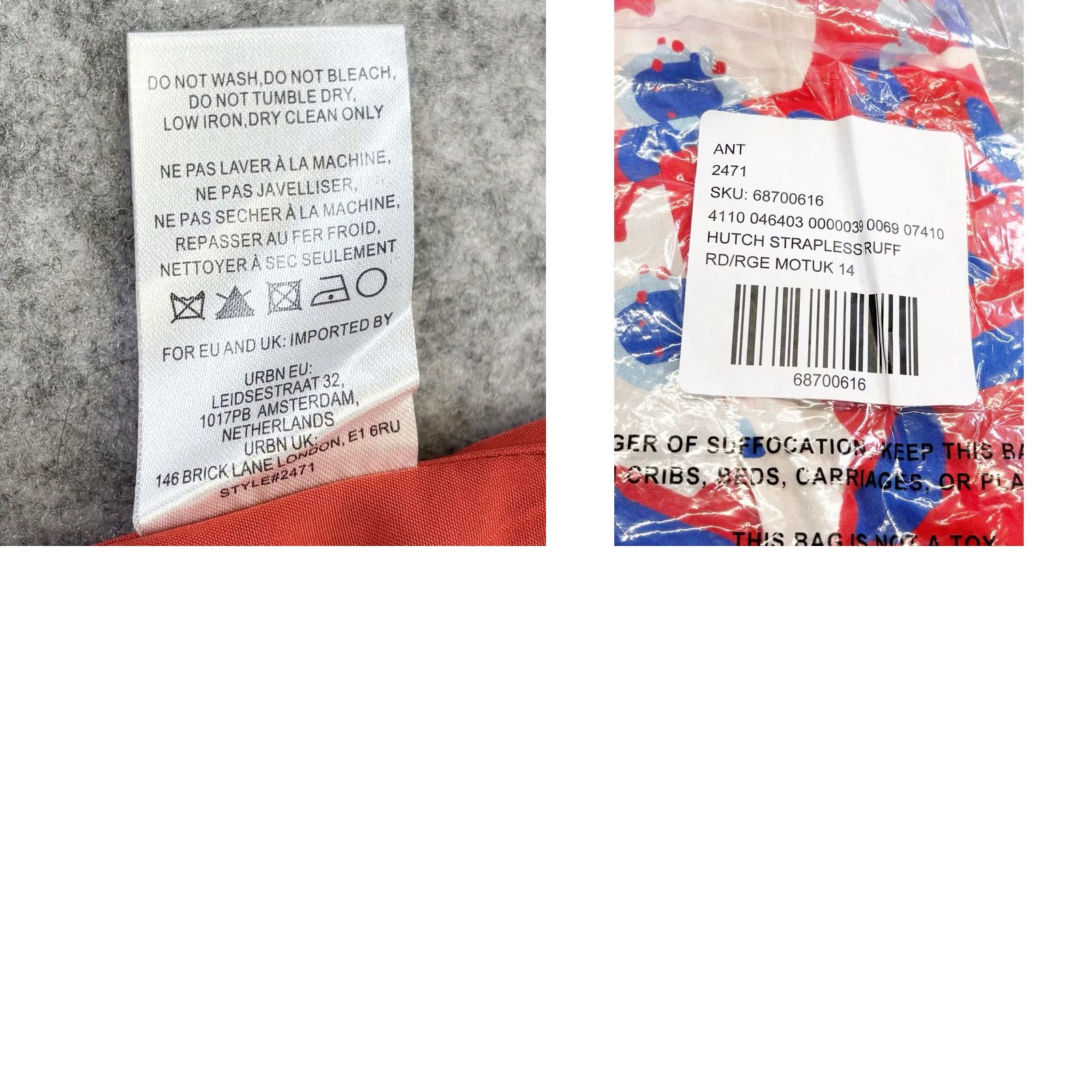 Anthropologie Anthropologie Hutch Floral Ruffle Strapless Corset Top Womens 14 Red Floral Sleeveless Zip BNWT Size XL / US 12-14 / IT 48-50 - 8 Thumbnail