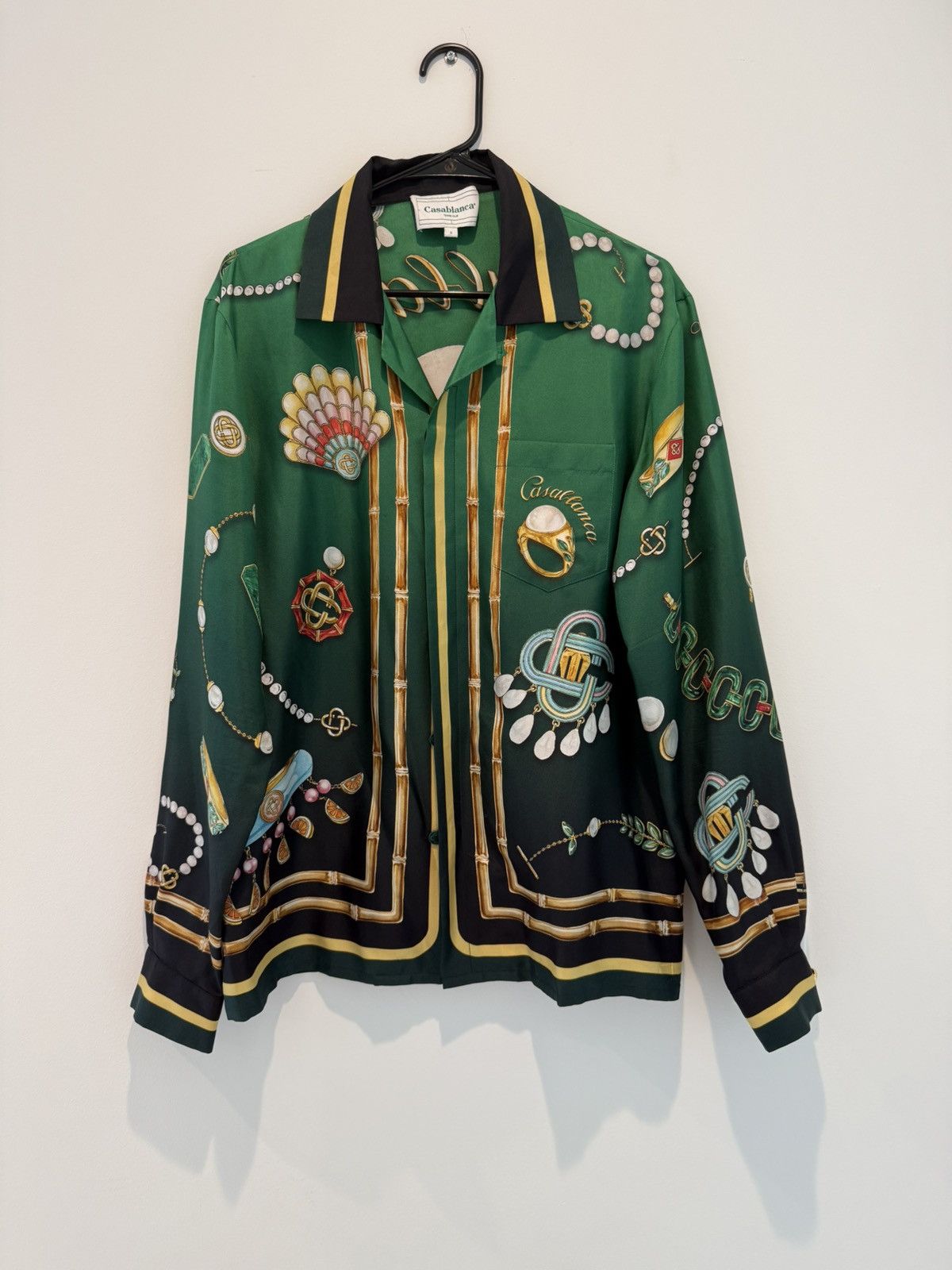 Casablanca Casablanca La Boite A Bijoux Printed Silk Shirt - Size Small Size US S / EU 44-46 / 1 - 1 Thumbnail