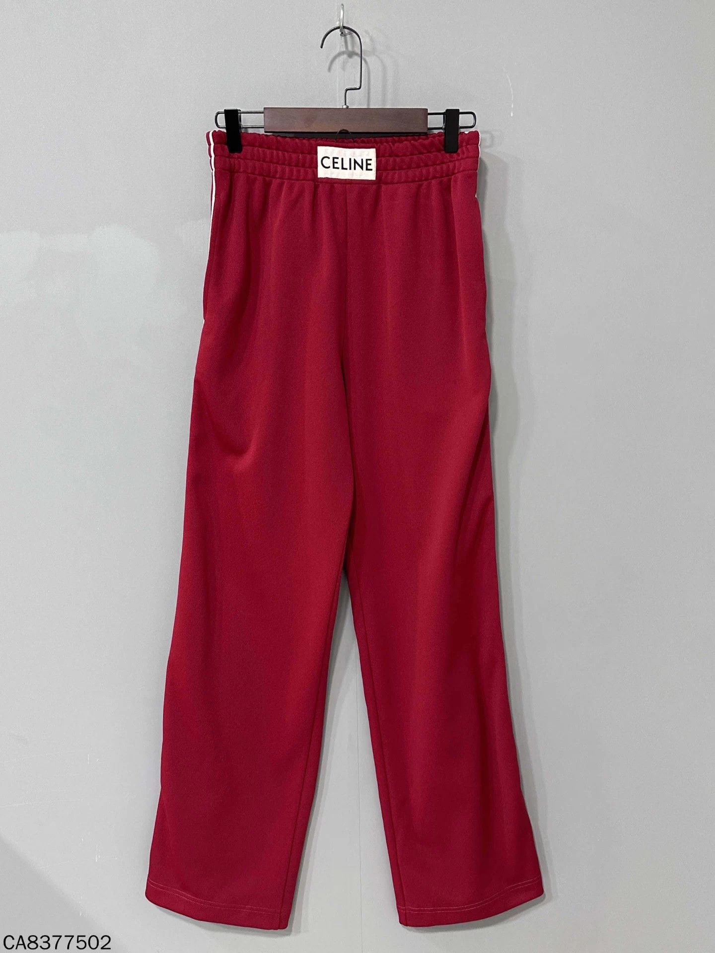 Celine Celine Red White Stripe Wide Leg Pants M Size 26" / US 2 / IT 38 - 2 Thumbnail