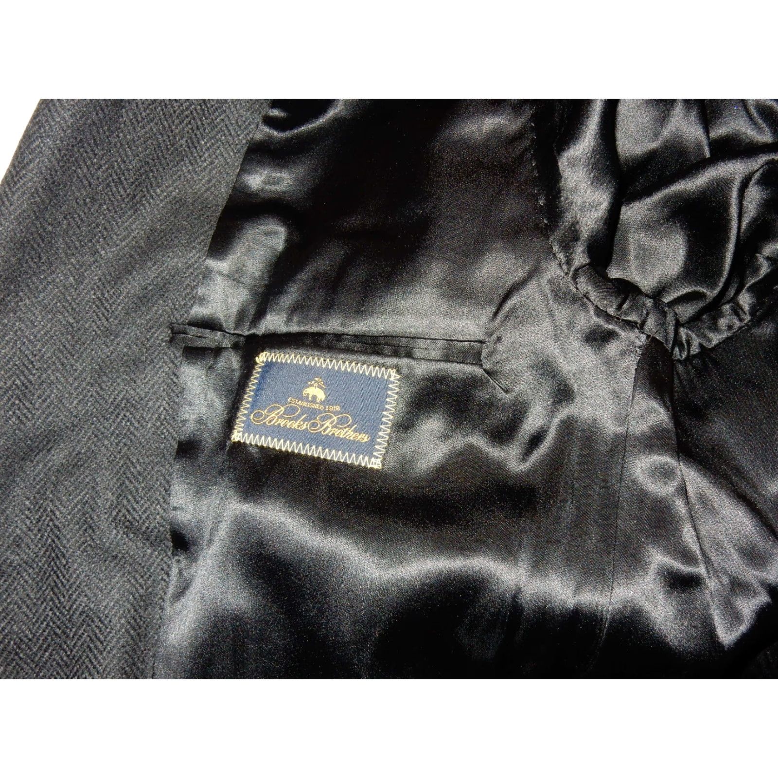 Dior Vintage Brooks Brothers Men's Wool Trench Coat Size L Gray Classic 90s Mens Size US L / EU 52-54 / 3 - 5 Thumbnail