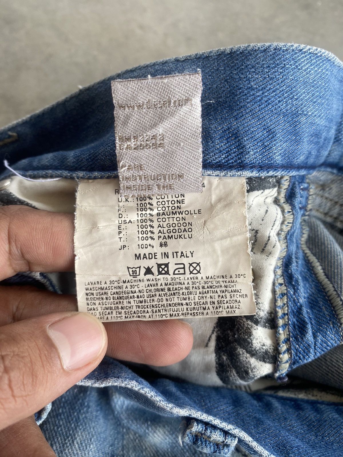 Diesel Flare Jeans Diesel Distressed Denim Low Rise Baggy Jeans Size US 35 - 17 Thumbnail