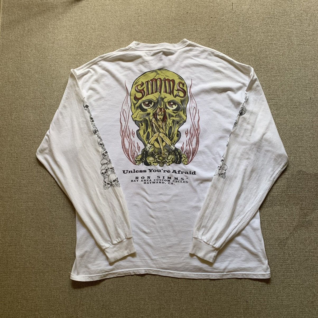 Hanes Vintage Ron Simms Costum Cycles Hayward, Ca. Size US XL / EU 56 / 4 - 1 Thumbnail
