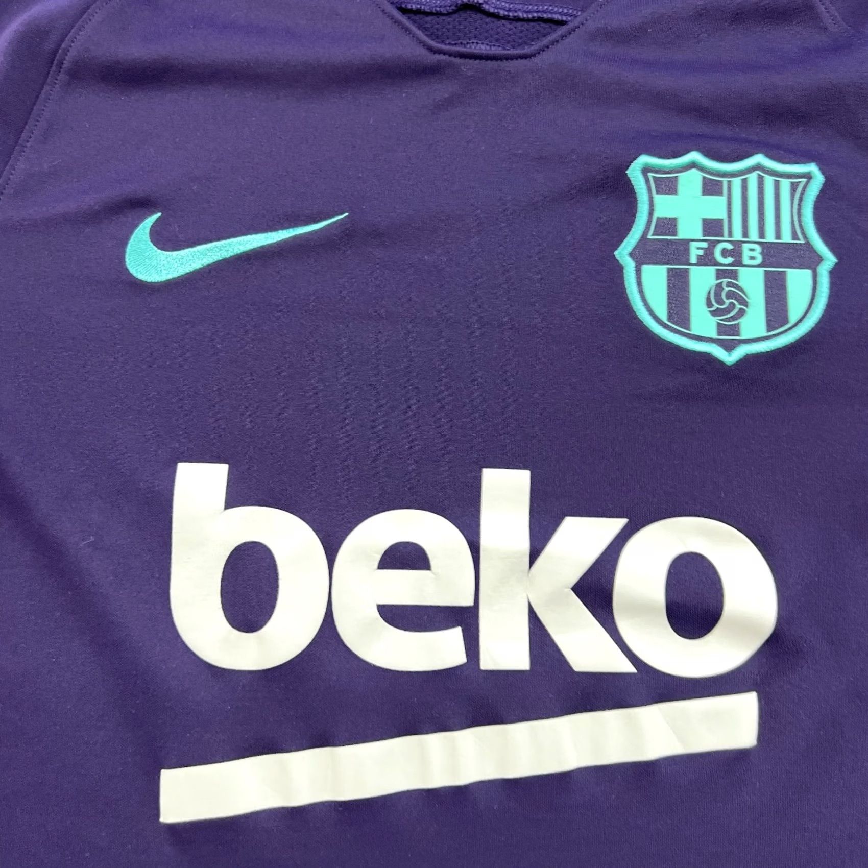 Nike Nike Barcelona 2018 2019 Training Jersey Mens Small Shirt Blue Football T-Shirt Athletic Moisture Wicking Quick Dry Size US S / EU 44-46 / 1 - 5 Thumbnail