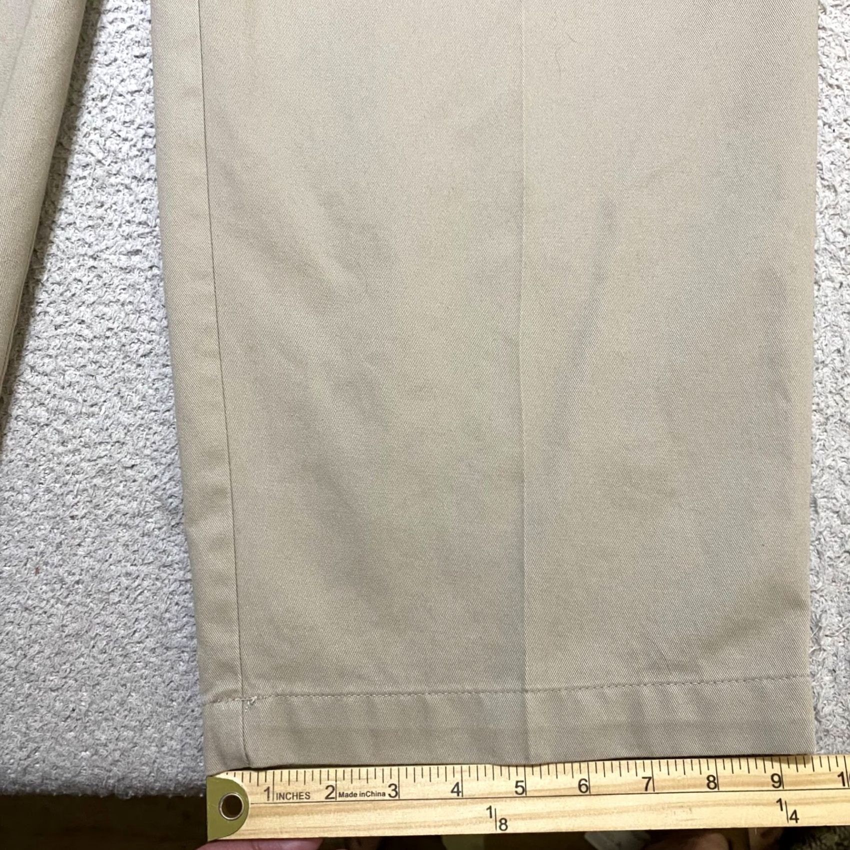 Vintage Oak Hill Dress Pants Mens 50x32 Beige Straight High Rise Pleated Business Casual Pants Mens Reg Tall Beige Size US 34 / EU 50 - 5 Thumbnail