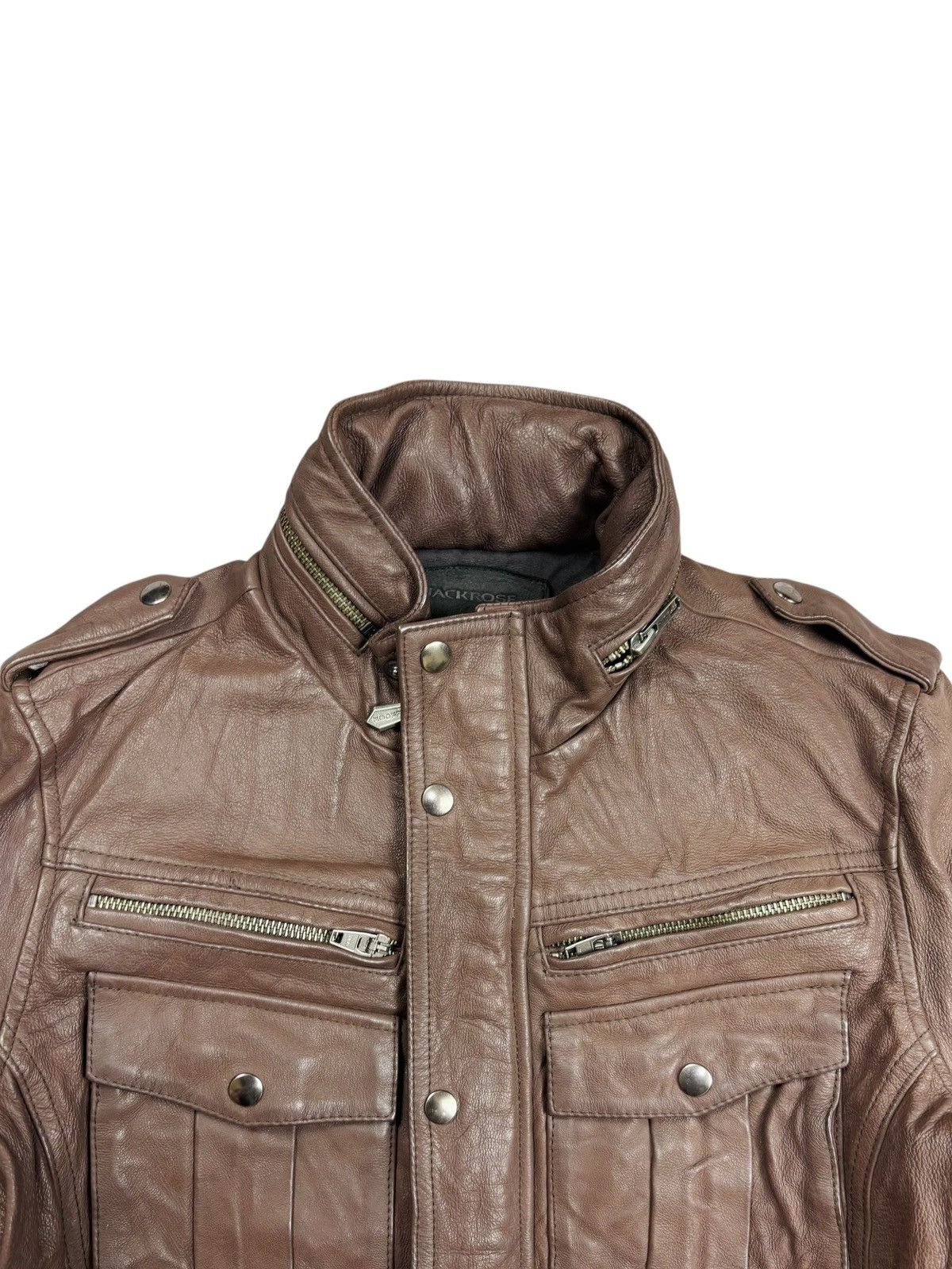 JACKROSE Archive Jackrose - Apocalypse Style Leather Cargo Jacket Size US M / EU 48-50 / 2 - 6 Thumbnail