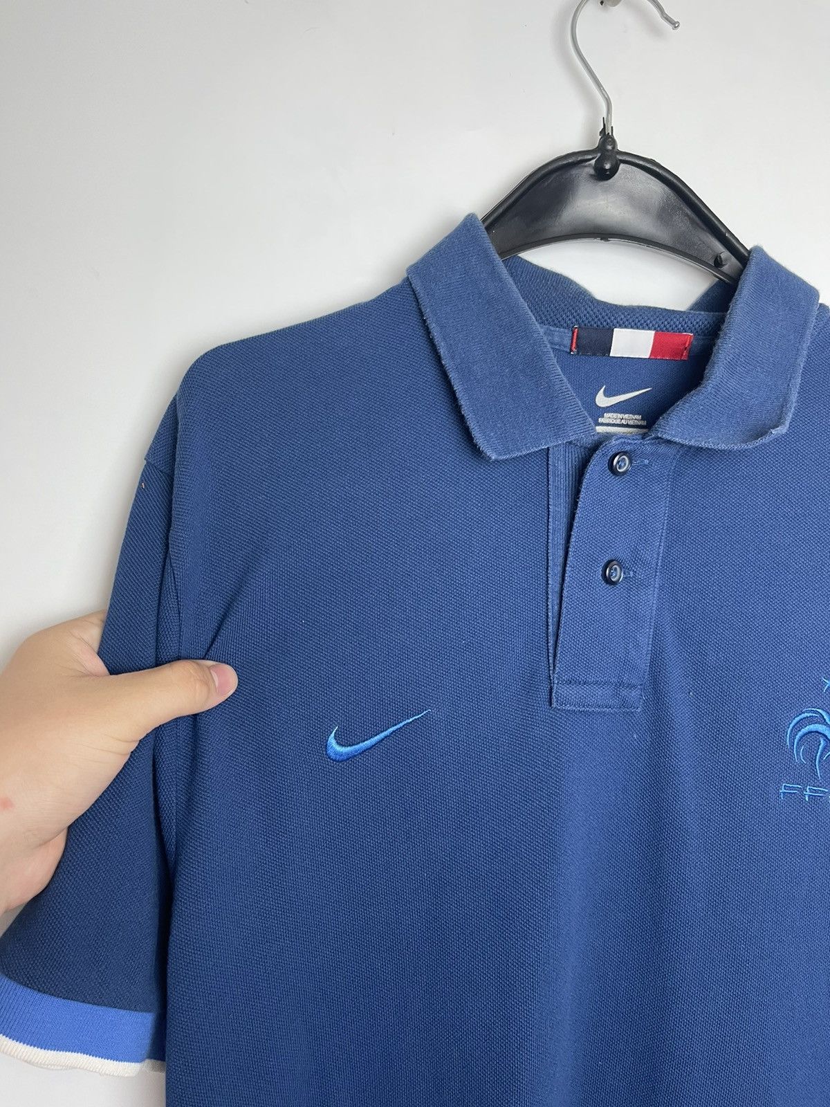 Nike Vintage Nike FFF Polo shirt Rooster 2014 Football Soccer Size US L / EU 52-54 / 3 - 2 Thumbnail