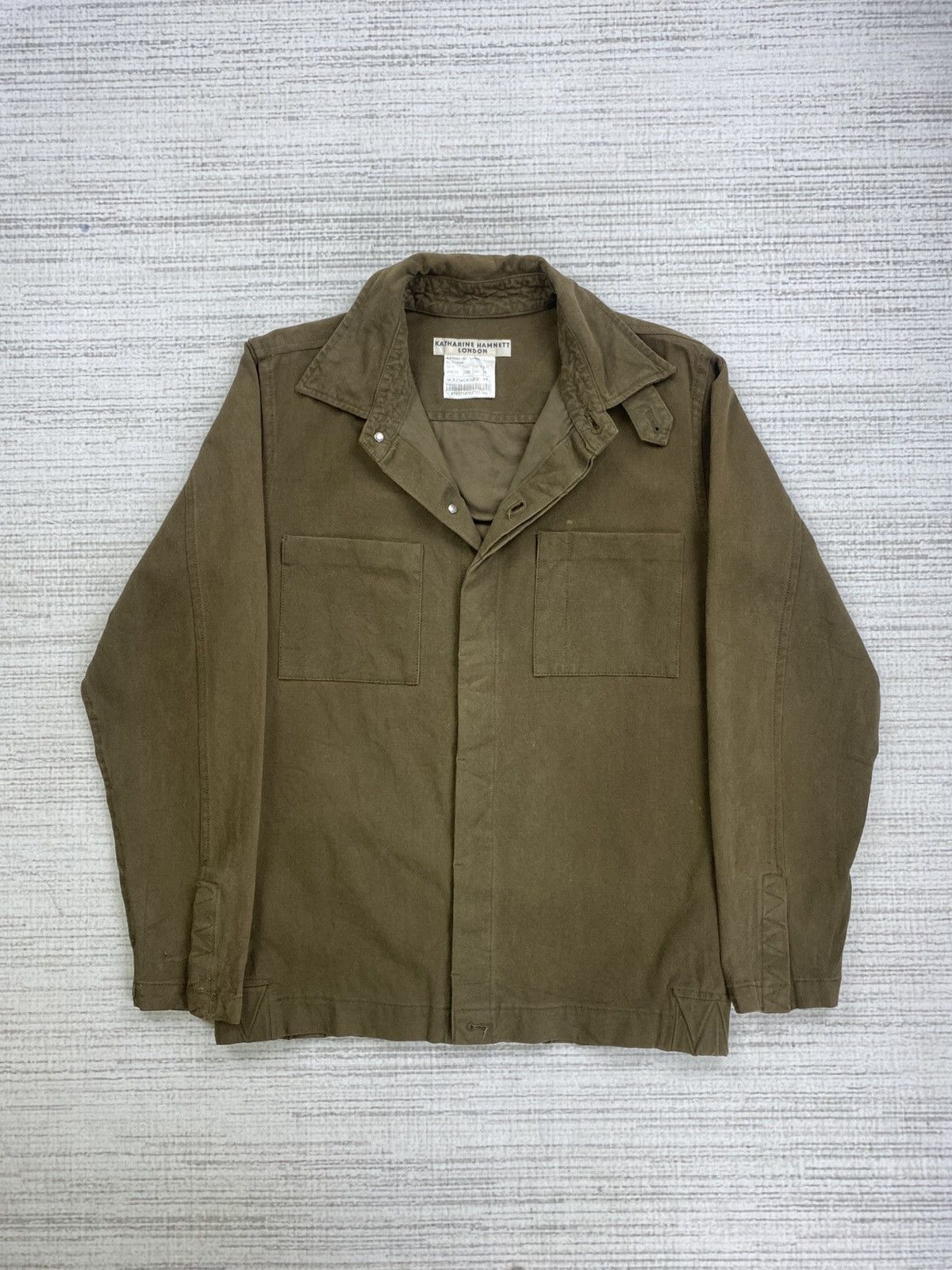 Designer × Katharine Hamnett London × Vintage Vtg Katharine Hamnett Blouson Double Pocket Button Jacket Size US M / EU 48-50 / 2 - 5 Thumbnail