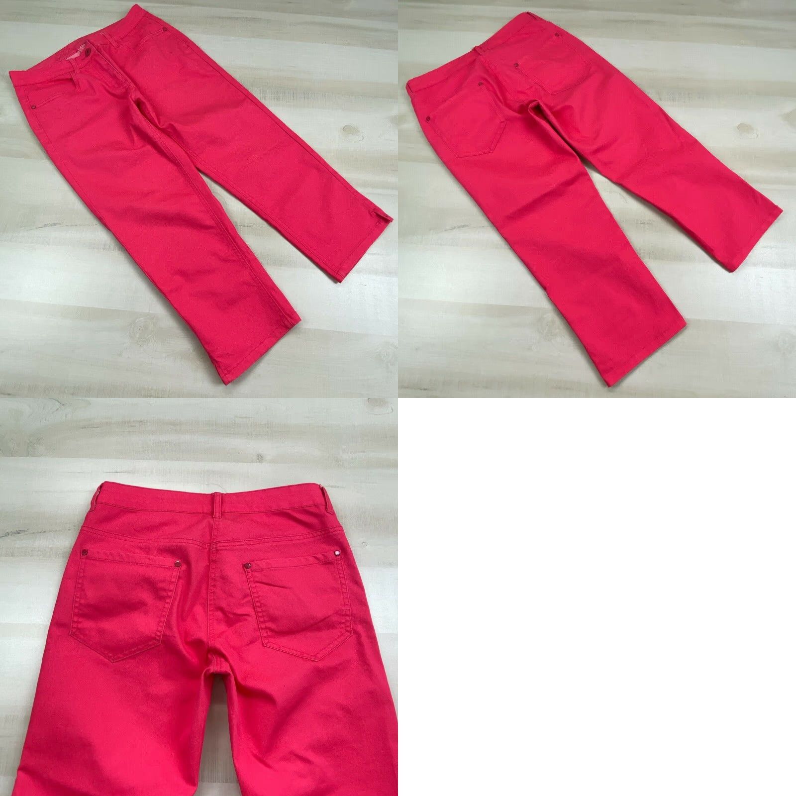 Vintage Pola Jeans Women's Pink Cropped Mid Rise Stretch Jeans Size 28 Size 28" / US 6 / IT 42 - 8 Thumbnail