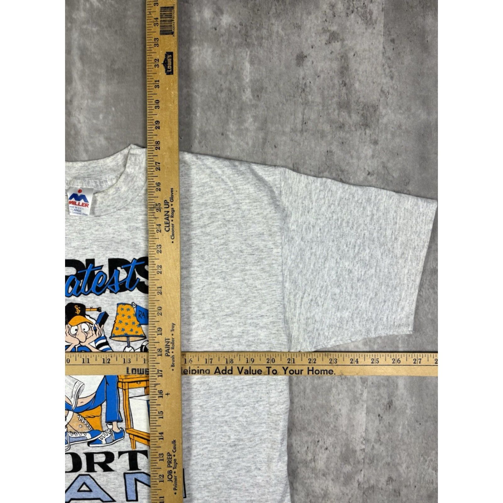 Vintage VINTAGE Funny 90s T-Shirt Miller Gray XL Men Crew Neck Short Sleeve Cotton Knit Graphic Print Size US XL / EU 56 / 4 - 6 Thumbnail