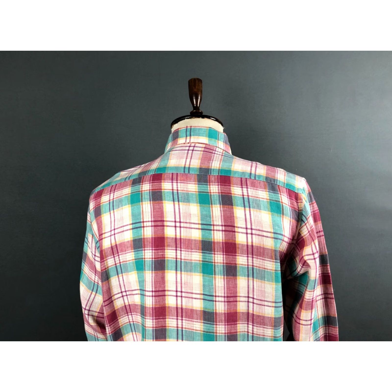Etro ETRO Men's Long Sleeve Shirt Multicolor Linen Check Size 44 Casual Button-Up Size US XXL / EU 58 / 5 - 4 Thumbnail