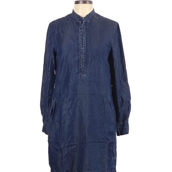 princess polly baby blue dress Dusty Blue Georgette Printed Casual Wear Gown LSTV134453 main image 1
