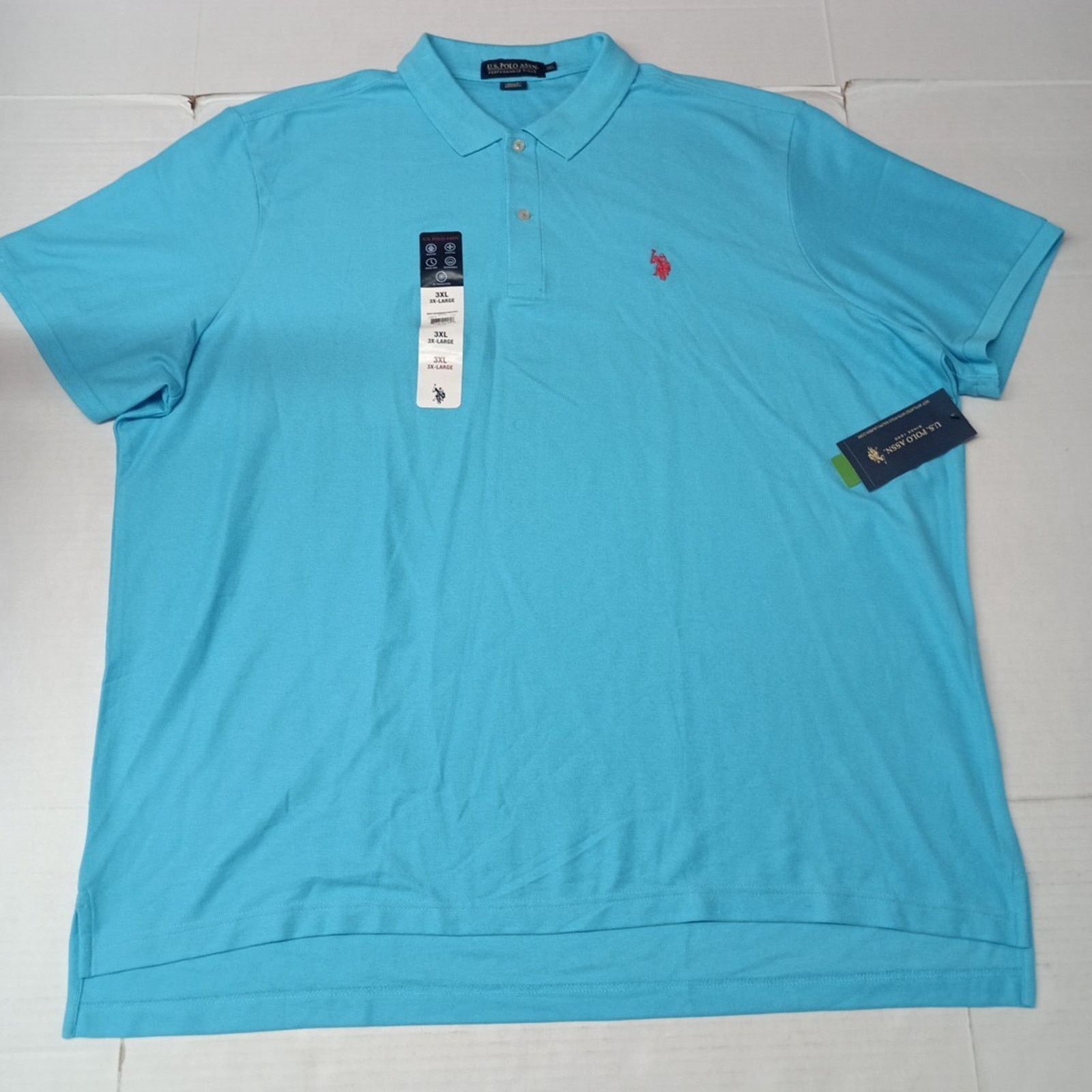 U.S. Polo Assn. U.S. Polo Assn. Pique Polo Shirt Men's Size 3XL River Blue Size US XXL / EU 58 / 5 - 1 Thumbnail
