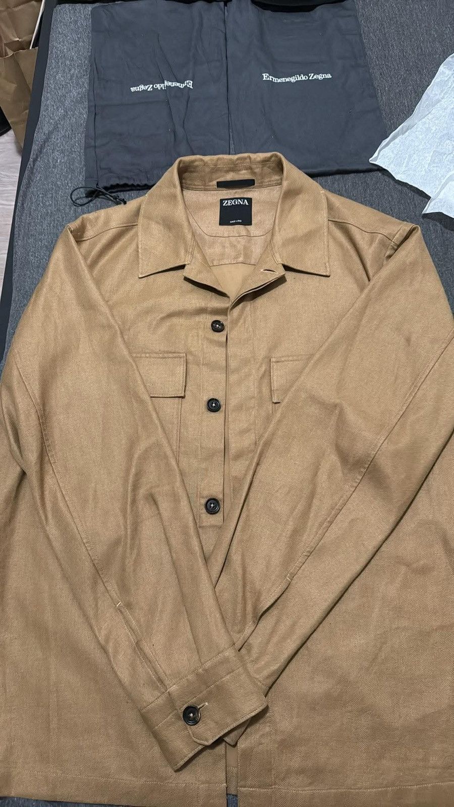 Ermenegildo Zegna zegna oasi lino overshirt Size US L / EU 52-54 / 3 - 1 Thumbnail