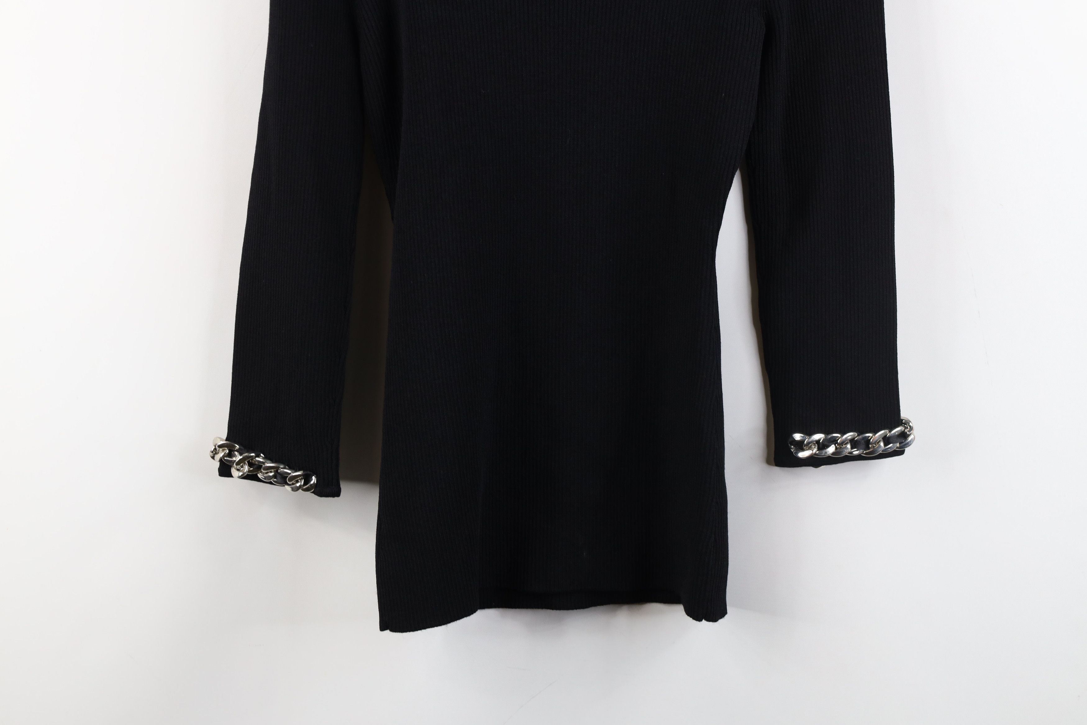Vintage Vintage 90s Cache Ribbed Knit Cuban Link Knit Sweater Size M / US 6-8 / IT 42-44 - 13 Thumbnail