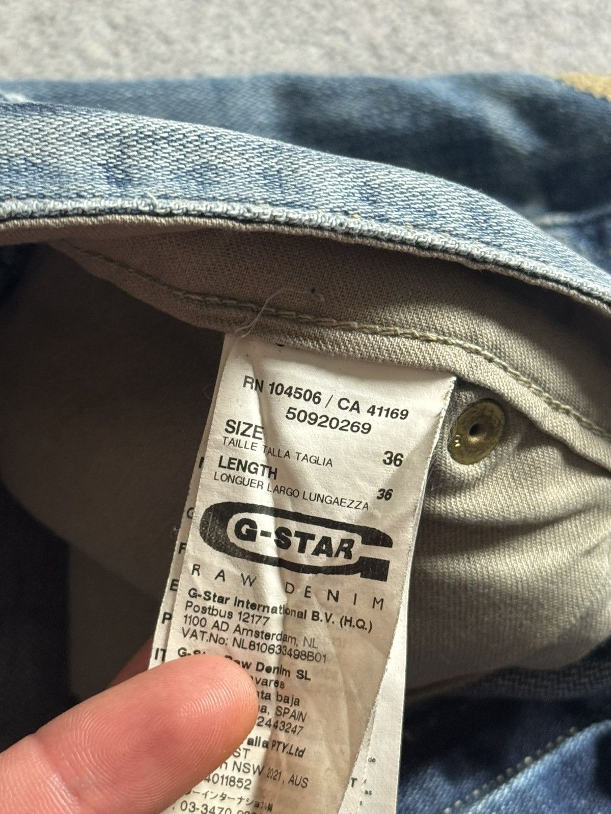 G-Star G star raw 36/36 elwood heritage embro baggy pants jeans y2k Size US 36 / EU 52 - 13 Thumbnail