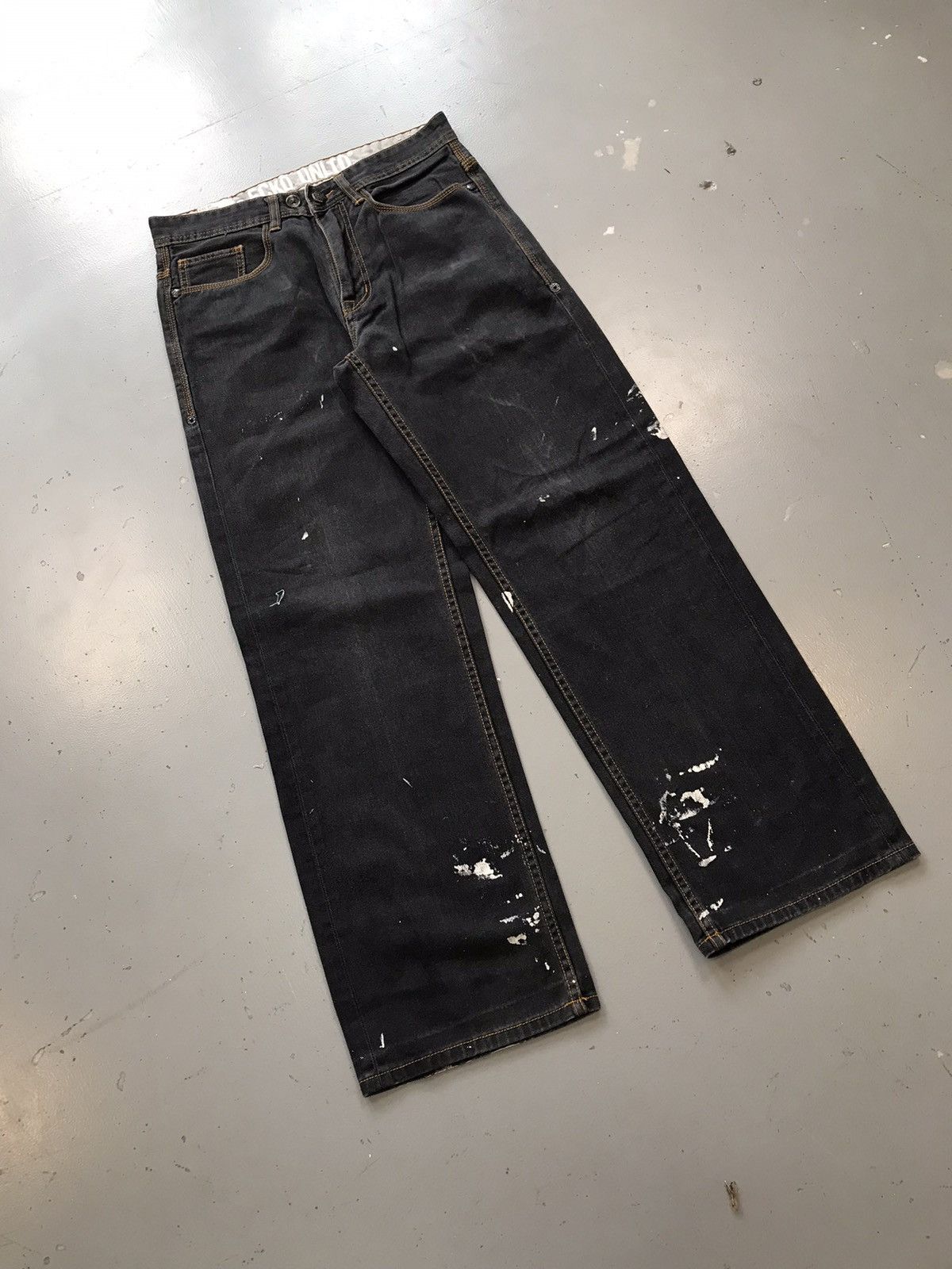 Ecko Unltd. × Vintage Vintage Ecko straight fit charcoal black denim Size US 31 - 2 Thumbnail