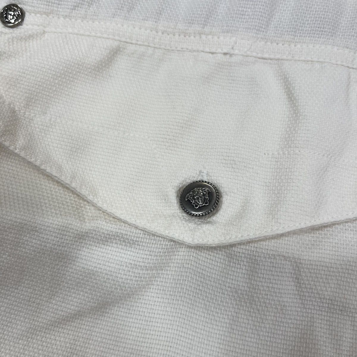 Versace Jeans Couture Vintage Versace Jeans Couture Button Shirt Pocket White 90s Size US L / EU 52-54 / 3 - 6 Thumbnail