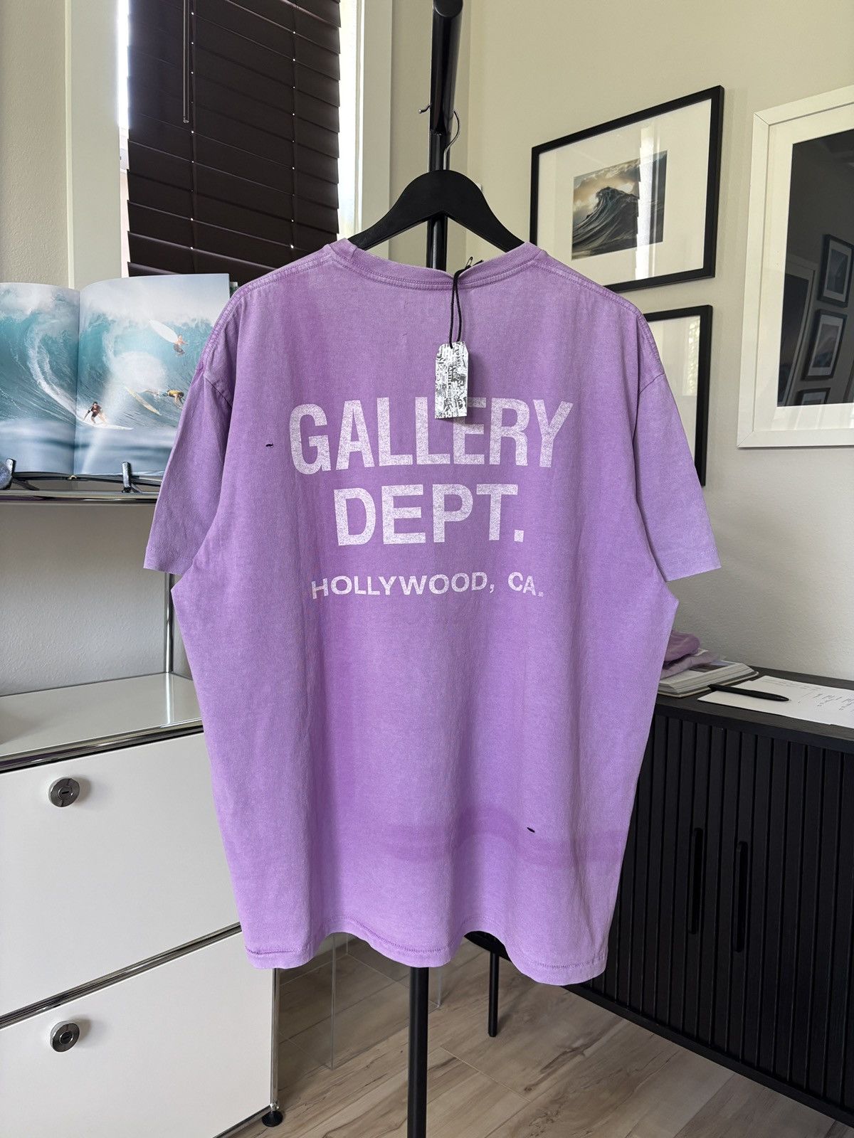 Gallery Dept. GALLERY DEPT - FADED PURPLE LOGO TEE Size US XXL / EU 58 / 5 - 1 Thumbnail