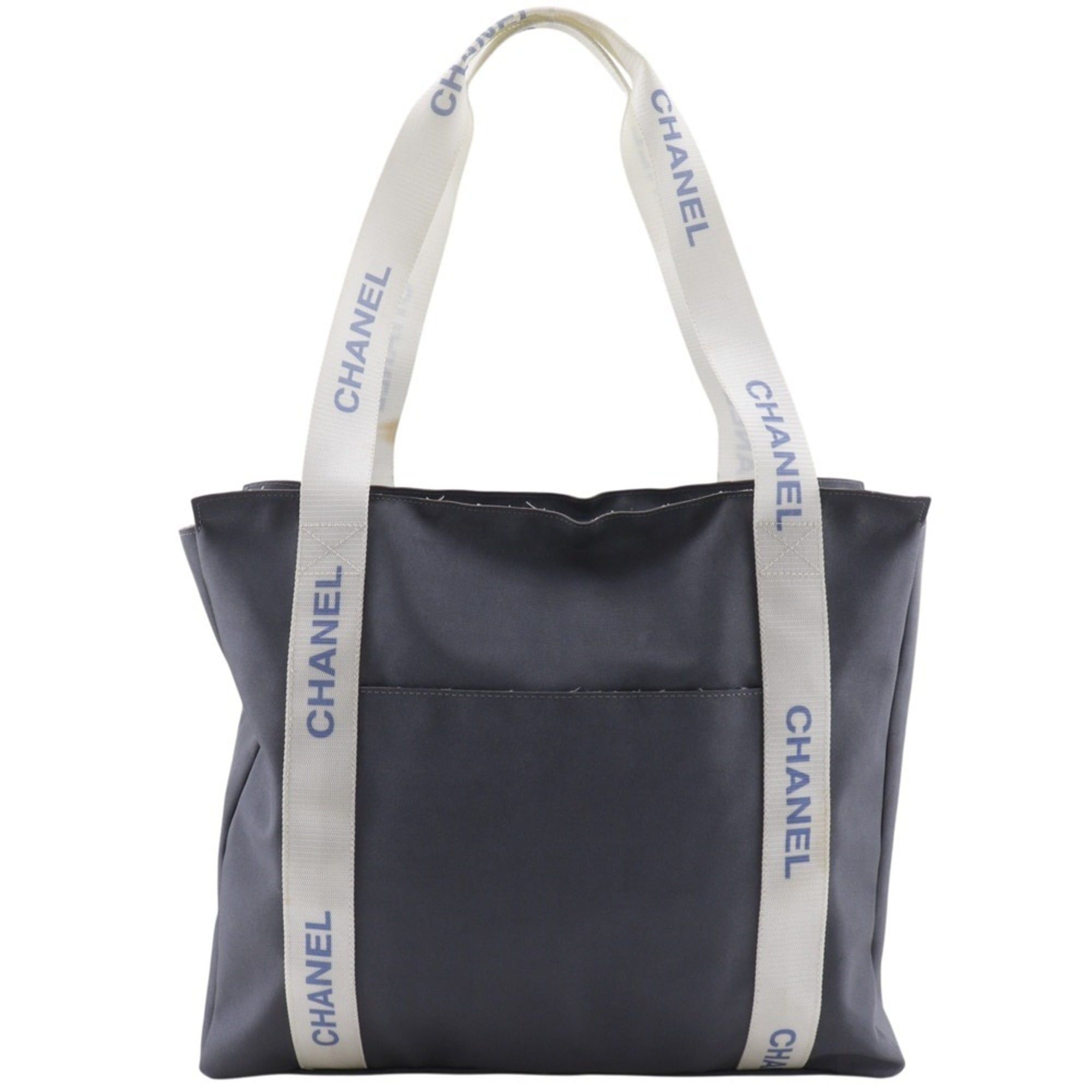 Chanel Chanel Sports Line Tote Bag Logo Nylon Gray A4 Zipper Women's Size ONE SIZE - 1 Thumbnail