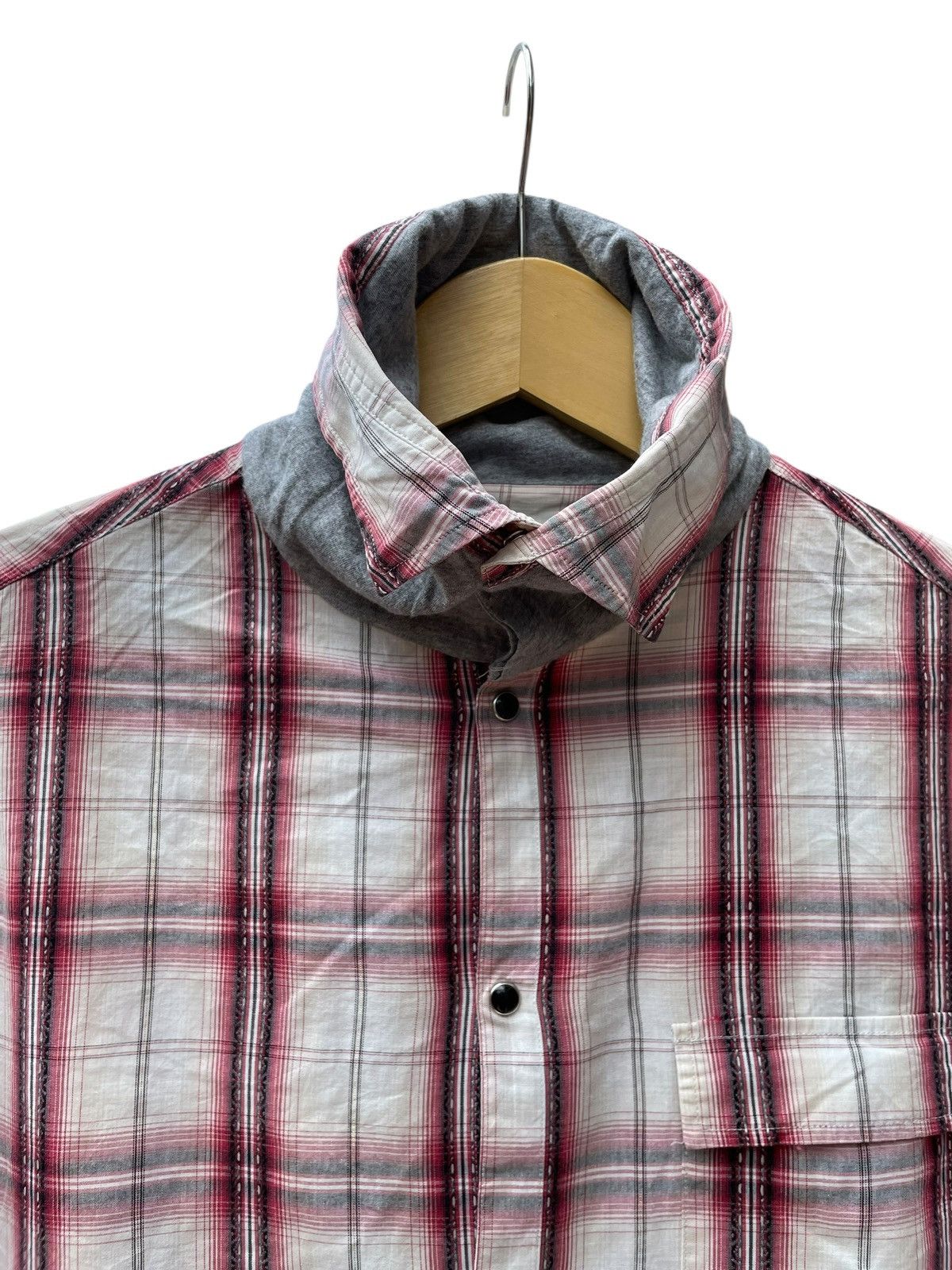 PPFM Hybrid Hood PPFM Long Sleeve Shadow Plaid Shirt Size US L / EU 52-54 / 3 - 5 Thumbnail