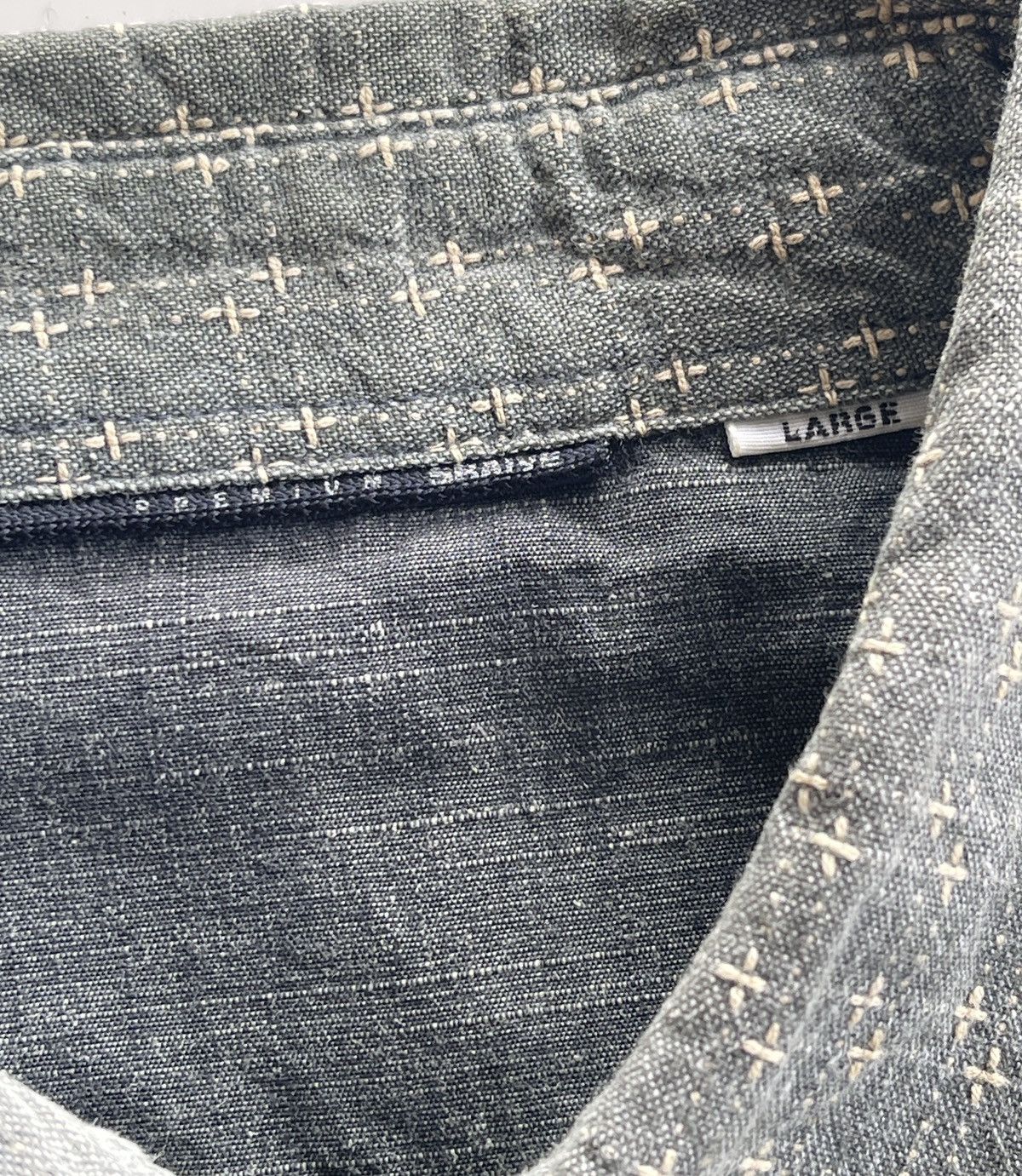 Japanese Brand Sraive Sashiko Style Western Shirt Size US L / EU 52-54 / 3 - 11 Thumbnail