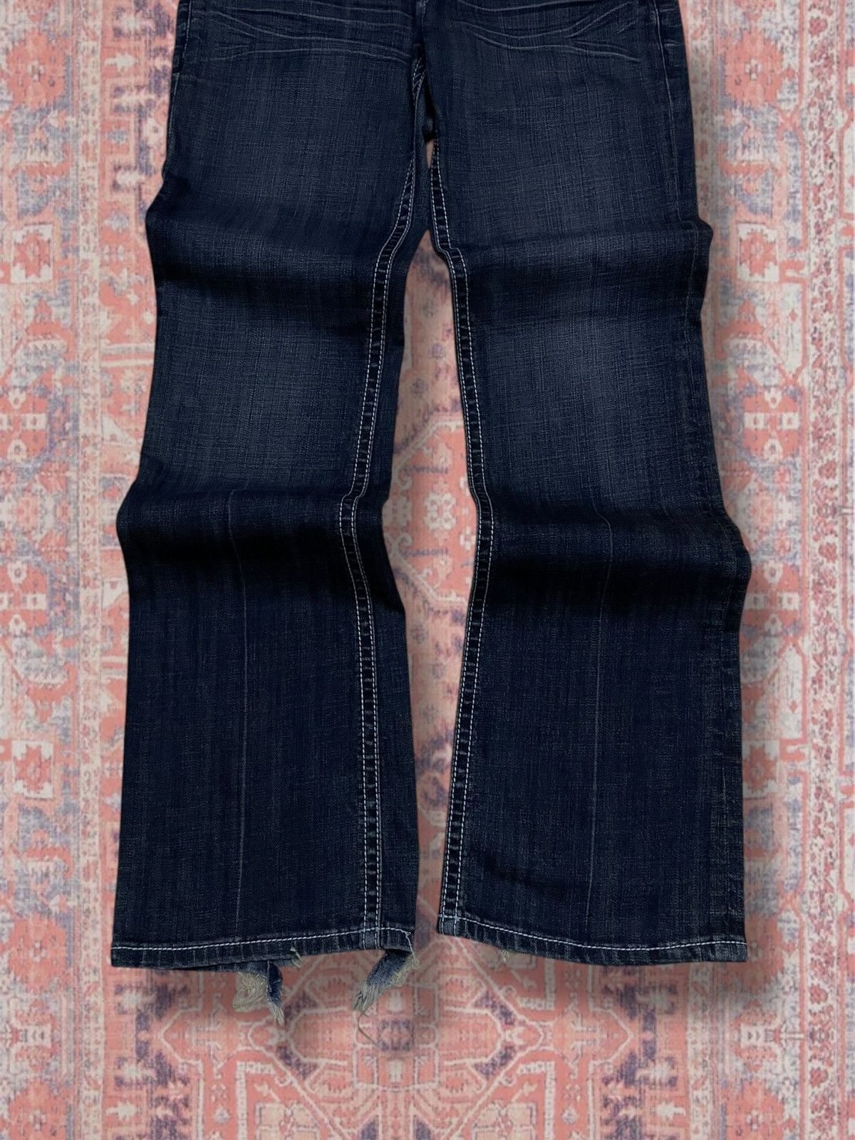 Beauty Beast Vinage OG 1990s Designer Rock & Roll Affliction Cross Flared Size US 32 / EU 48 - 11 Thumbnail