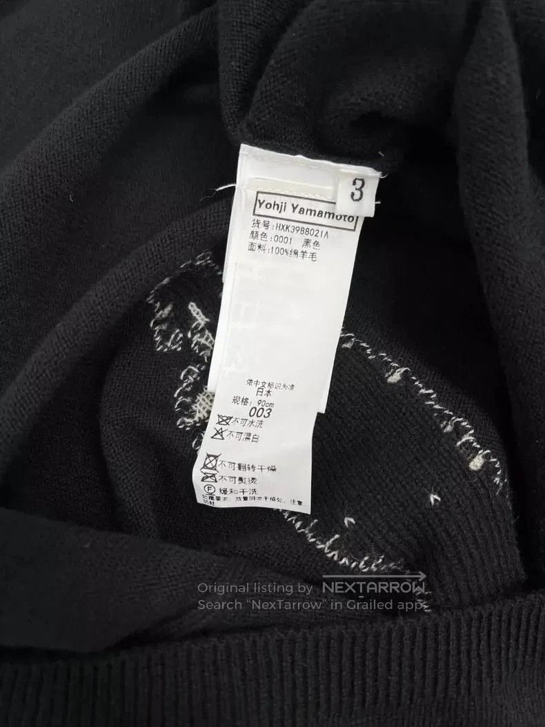 Yohji Yamamoto Yohji Yamamoto black figure sweater. Size US L / EU 52-54 / 3 - 7 Thumbnail