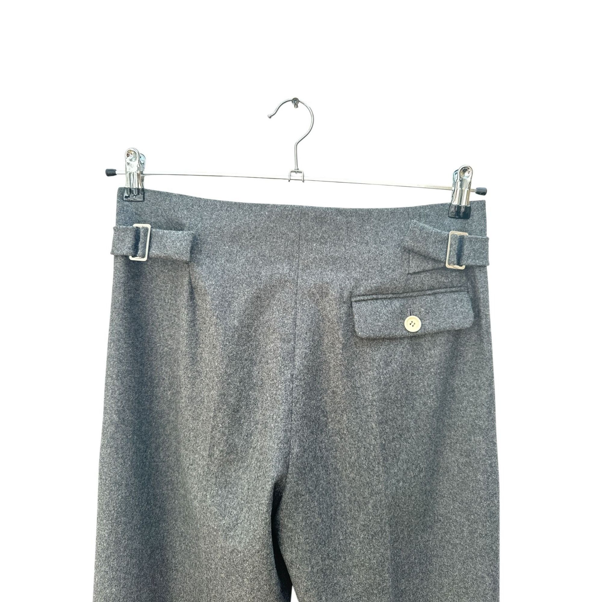 Celine Tailored Grey Wool Trousers Size 26" / US 2 / IT 38 - 4 Thumbnail
