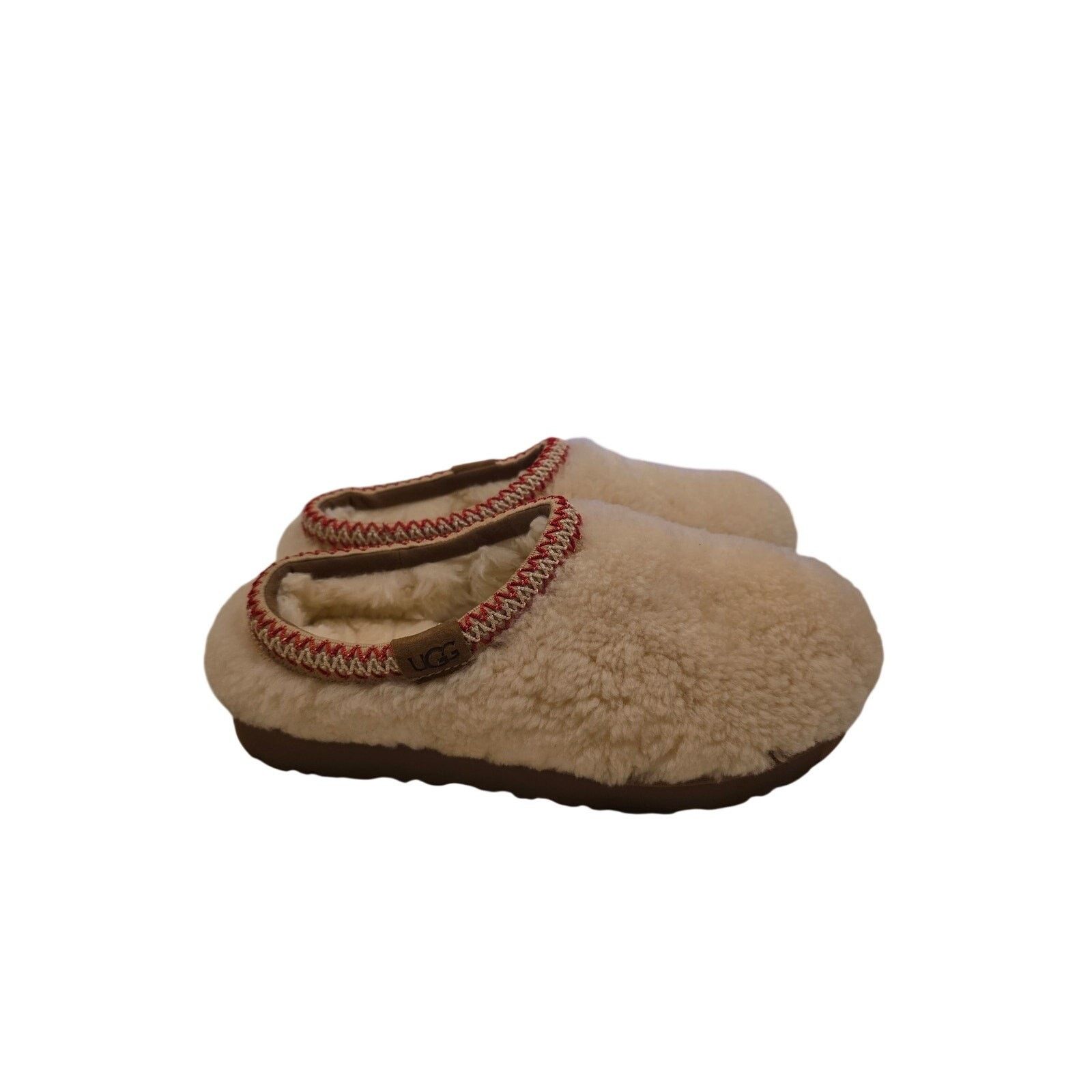 Ugg UGG Womens Shearling Wool Slippers Cream Cozy Slip On Size 8 Size US 8 / IT 38 - 3 Thumbnail