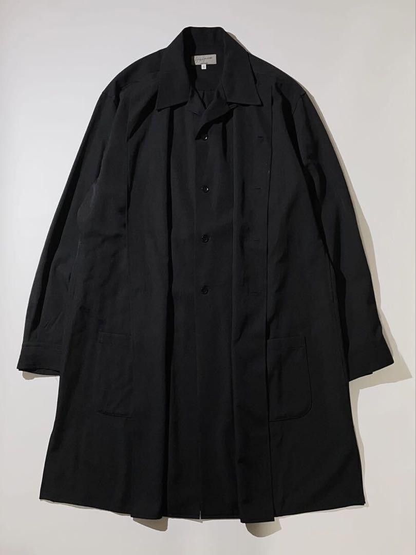 Yohji Yamamoto POUR HOMME wool gabardine multi collar shirts HD-B04-100 Size US XL / EU 56 / 4 - 2 Thumbnail