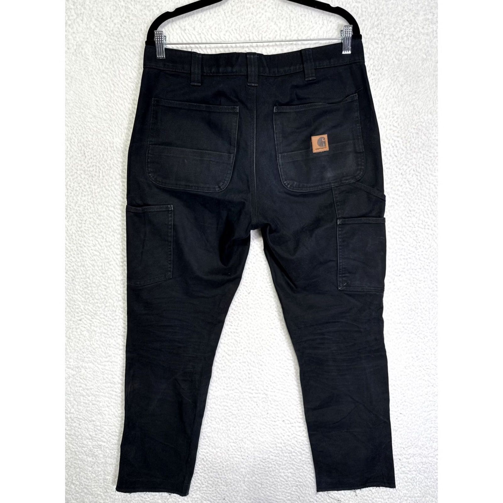 Carhartt Carhartt Pants Mens 33x30 Black Relaxed Fit Double Front Rugged Flex Carhartt 5-Pocket Design Straight Leg Workwear Casual Mens Swing Ticket Size US 33 - 4 Thumbnail