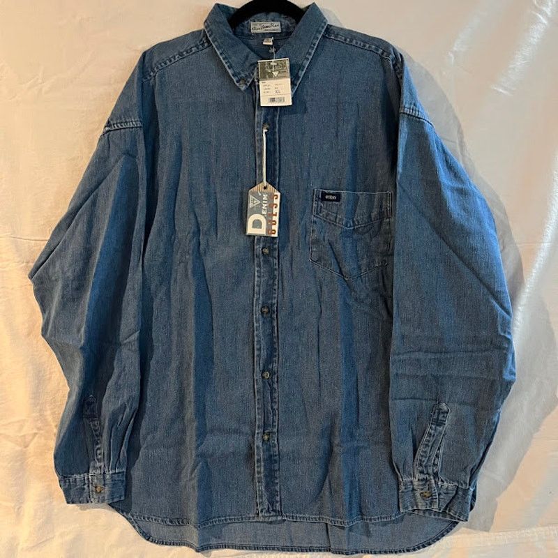 Guess Vintage NWT GUESS Jeans USA Shirt Mens Denim 80s Size XL Size US XL / EU 56 / 4 - 1 Thumbnail