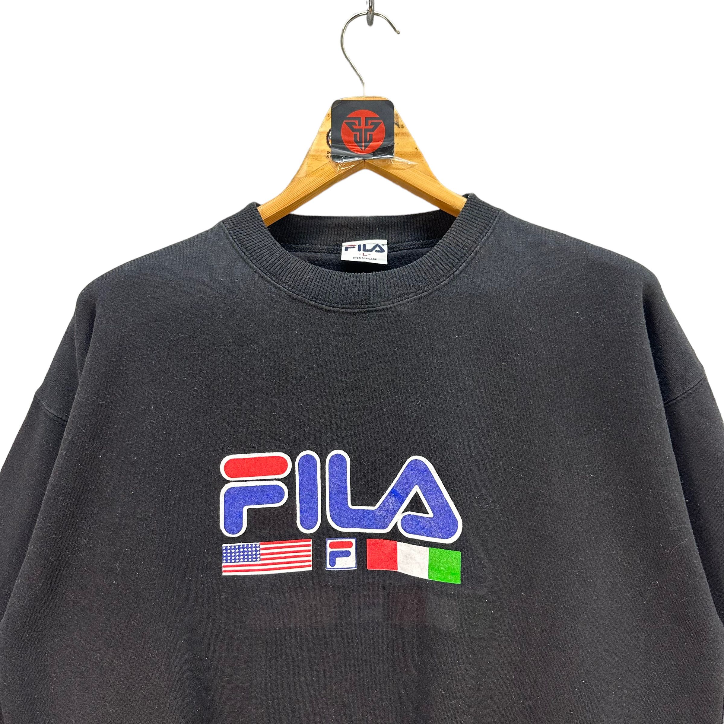 Fila FILA AMERICA ITALY FLAG BIG LOGO SWEATSHIRTS #7503-149 Size US L / EU 52-54 / 3 - 2 Thumbnail