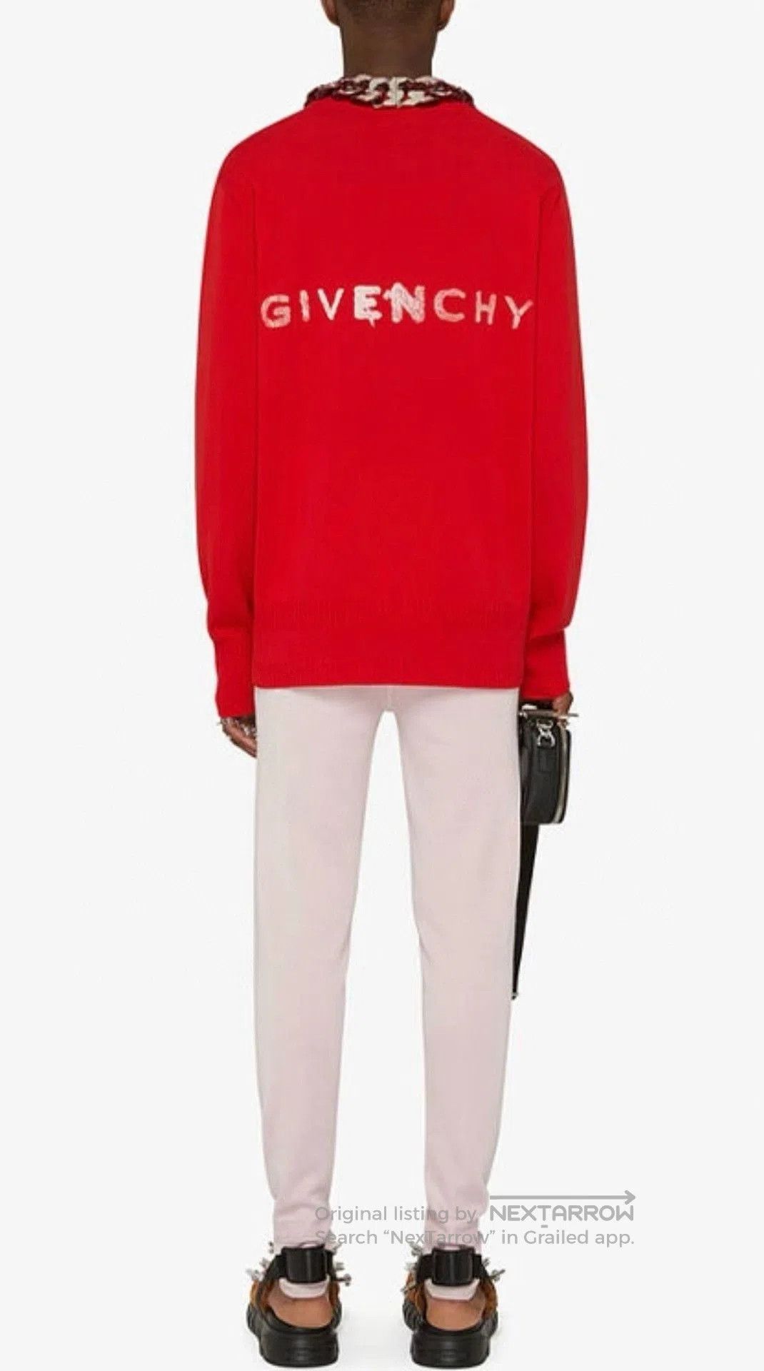 Givenchy Givenchy Gothic Graffiti Print Crewneck Sweater. Size US M / EU 48-50 / 2 - 9 Thumbnail