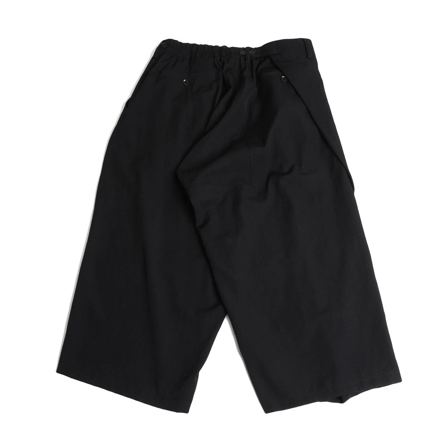 Yohji Yamamoto Yohji Yamamoto Wool Gabardine Wide Pants Black Size US 38 / EU 54 - 10 Thumbnail