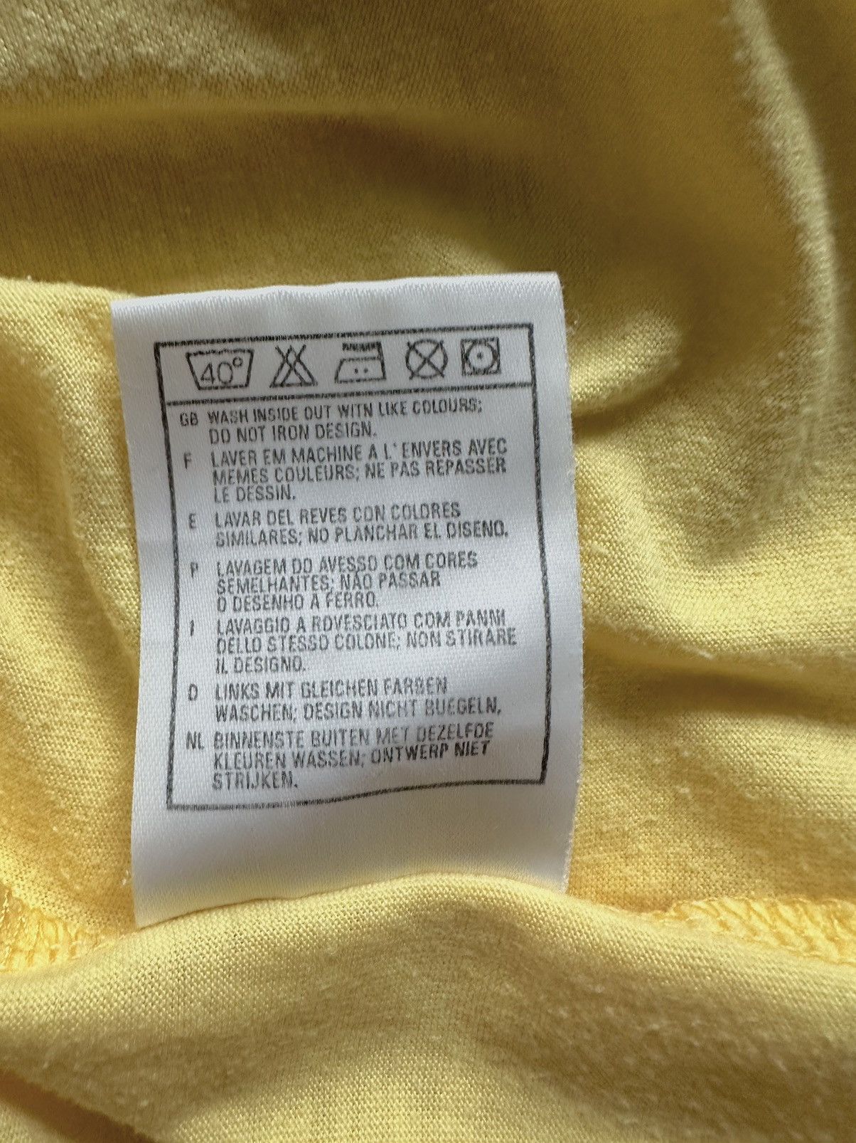 Nike Vintage yellow T-shirt Nike swoosh logo made in UK Size US XL / EU 56 / 4 - 9 Thumbnail