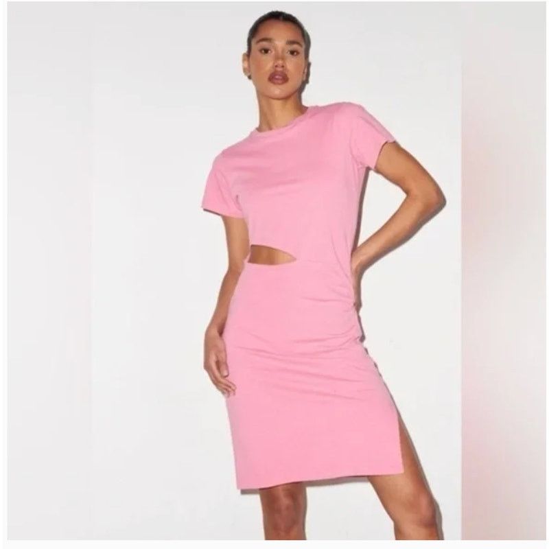 Other LNA Alek Cutout Short Sleeve Dress Pink Size M / US 6-8 / IT 42-44 - 2 Thumbnail