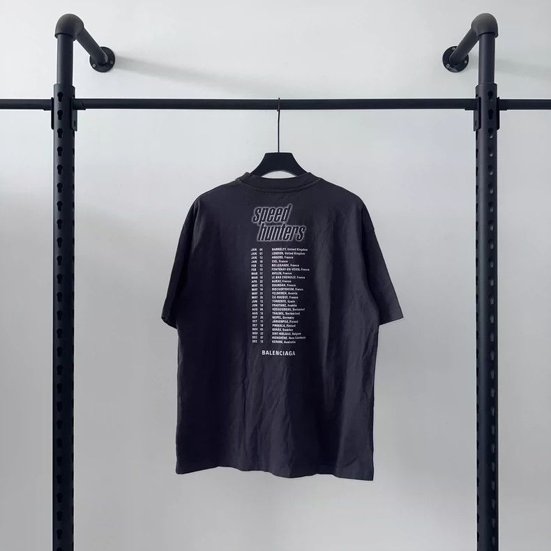 Balenciaga Balenciaga FW18 Speed Hunters Portrait Print Logo Short Sle Size US XS / EU 42 / 0 - 2 Thumbnail